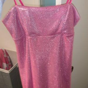 sparkly pink dress worn once.